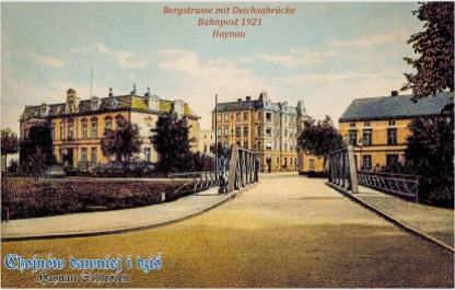 Bergstrasse mit Deichsabrücke, Bahnpost 1921
