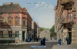 Poststrasse - Geschäfte 1912 Haynau